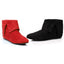 Black/red 0" Microfiber Boot Shoes Boots Ellie Halloween Sexy Ellie 015/QUINN/BLKR