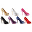 Stiletto Open Toe Glitter Pumps Ellie 415/FLAMINGO