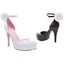 Bunny Tail D'Orsay Platform High Heels Ellie 420/COTTONTAIL