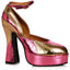 5.5" Heel 70s Shoe With Ankle Strap Ellie 557/DANCE