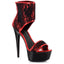 6" Pointed Heel Platform Sandal W/ 2" Layer Lace Upper Ellie 609-AMANDA