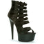Stiletto Platform Cut Out Sandals Ellie 609/NOIR