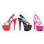 Platform Clear Upper Sling Back High Heels Ellie 709/LEONA