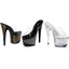 Glitter Platform Stiletto Slip On Mules Ellie 709/SPACE