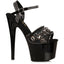 7" Heel Sandal With Jeweled Embellishments Ellie 709/ULEXITE