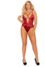Mesh & Lace Teddy Elegant Moments 77093X