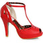 4 T-Strap Peep Toe Ellie BP412/WILLIE/RED