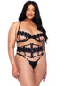 Ebony Rose 3-Piece Waspie Short Set Roma LI648Q