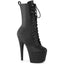 7" Heel, 2 3/4" Pf Lace-Up Front Ankle Boot, Side Zip Pleaser Pleaser ADORE/1049WR