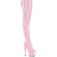 7" Heel, 2 3/4" Pf Lace-Up Back Stretch Thigh Boot, Side Zip Pleaser Pleaser ADORE/3850