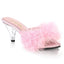 Dancer Diva Fur Lined Upper Slip On Open Toe Mules High Heels Shoes Pleaser Fabulicious BELLE/301F