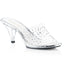 Cute Fancy Rhinestone Upper Open Toe Slip On Mules High Heels Shoes Pleaser Fabulicious BELLE/301RS