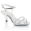 Sexy Casual Rhinestone Lined Ankle Strap Sandals High Heels Shoes Pleaser Fabulicious BELLE/316