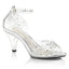 3" Heel, 1/8" PF Ankle Strap Sandal W/ RS Clr/Clr Pleaser Fabulicious BELLE/330RS