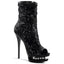 Sexy Glitter Booties Rhinestone Platform Stiletto High Heels Shoes Pleaser Pleaser BLONDIE/R/1008