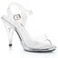 Sexy Clear Upper Ankle Strap Sandals Stiletto High Heels Shoes Pleaser Fabulicious CARESS/408