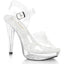 5" Heel, 1" Pf Criss Cross Ankle Strap Sandal Pleaser Fabulicious COCKTAIL/507