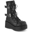 2 3/4" Platform Lace-Up Ankle Boot, Inside Zip Pleaser Demonia CUBBY/54