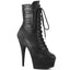 6" Heel, 1 3/4" PF Lace-Up Front Ankle Boot, Side Zip Pleaser Pleaser DELIGHT/1020PK