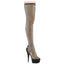 6" Heel, 1 3/4" Pf Pull-On Rs Mesh Thigh High Boot Pleaser DELIGHT/3009