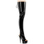 6" Heel, 1 3/4" Pf Back Lace Stretch Crotch Boot, Side Zip Pleaser Pleaser DELIGHT/4017