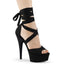 6" Heel, 1 3/4" PF Criss Cross Ankle Wrap Sandal Pleaser Pleaser DELIGHT/679