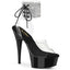 6" Heel, 1 3/4" Pf Ankle Cuff Sandal W/Rs Pleaser Pleaser DELIGHT/691/2RS