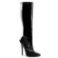 Sexy Inner Side Zip Stretch Knee High Stiletto Heel Boots Shoes Pleaser Devious DOMINA/2000