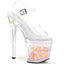 8" Heel, 3 3/4" Pf Ankle Strap Sandal Pleaser Pleaser ENCHANT/708AQUA/01