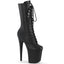 8" Heel, 4" Pf Lace-Up Front Mid Calf Boot, Side Zip Pleaser Pleaser FLAMINGO/1054