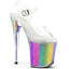 8" Heel, 4" Pf Ankle Strap Sandal Pleaser Pleaser FLAMINGO/808RG/01