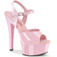 6" Heel, 1 3/4" Pf Comfort Width Ankle Strap Sandal Pleaser Pleaser GLEAM/609