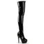 Sexy Side Zipper Thigh High Platform Stiletto High Heel Boots Shoes Pleaser Pleaser KISS/3000