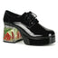 Disco Fever Floating Fish Heels Platform Oxford Lace Up Boots Shoes Pleaser Funtasma PIMP/02