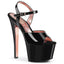 7" Heel, 2 3/4" PF Two Tone Ankle Strap Sandal Pleaser Pleaser SKY/309TT