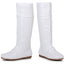 White 1" Heel Boot Shoes Boots Ellie Halloween Sexy Ellie 105/LEANNA