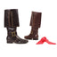 Knee High Button Cuff Pirate Costume Boots Ellie 121/CAPTAIN