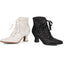 White 25" Heel Boot With Lace Shoes Boots Ellie Halloween Sexy Ellie 253/ELIZABETH/WHT