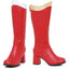Red/gold 3" Knee High Boot With Zipper Womens Shoes Boots Ellie Sexy Ellie 300/SUPER/RDGD