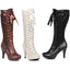 Brown 4" Heel Boots Shoes Ellie Halloween Sexy Ellie 414/MARY/BRWN