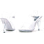 Clear Ankle Strap Peep Toe High Heels Ellie 421/BROOK