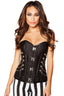 Elegant Corset with Front Clasp Closure Roma 4565