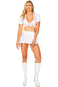 Schoolgirl Collared Tie Top Roma 5135