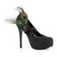 Peacock Plume Platform Pumps Ellie 519/IRIDESCENCE