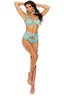 3 Pc. Set Lace Bra, Panty & Garter Belt Elegant Moments 55031