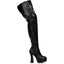 5.5 Chunky Heel Women'S Glitter Thigh High Boot Ellie ELLIE 557/BRIGHT