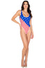 American Flag Romper Roma 6033