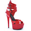 6 Peep Toe Platform With Triple Strap And Buckle Detail Ellie 609/ATHENA