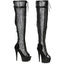 6 LEOPARD THIGH HIGH BOOT Ellie 609/YASMIN/BLK