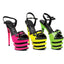 Neon Platform Stiletto Ankle Strap Sandals Ellie 613/ALEXIA
